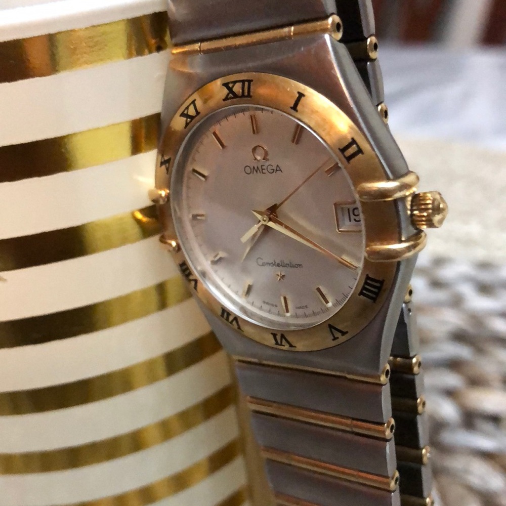 Men’s Omega watch 18K stainless steel